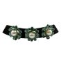 Retro velvet choker with Fabric Flowers