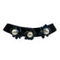 Retro velvet choker with Fabric Flowers