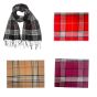 Unisex Tartan Fringed Winter Scarf 