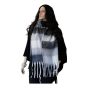 Ladies Chunky Checked Winter Fringed Scarves 