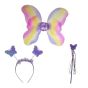 Rainbow Butterfly Wings Wand And Bopper Set - (£1.45 Each)