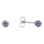 Studex stainless steel, sensitive fireball stud earrings with Tanzanite crystal stones.
Sensitive range are hypo-allergenic and ideal for sensitive ears.
Measuring 4.5mm in diameter.
