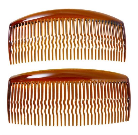 Plain Tortoiseshell Hair Comb (approx.12p each,24p per pair)