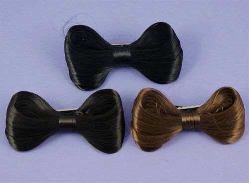Assorted Synthetic Bow Hair Clips (0.25p Each)
