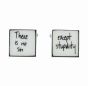 Sonia Spencer There Is No Sin Except Stupidity Bone China Cufflinks (£3.50 per pair)