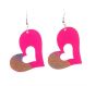 Glitter Heart Fashion Earrings (40p Each)