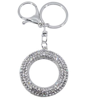 Diamante Circle Keyring/Bag Charm (£1.50 Each)