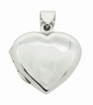 Silver Plain Heart Locket
