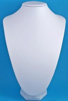 White Leatherette Bust (12 inch)