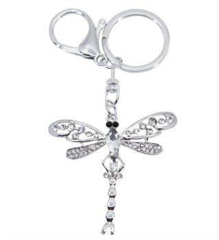 Diamante Dragonfly Keyring/Bag Charm (£1.60 Each)