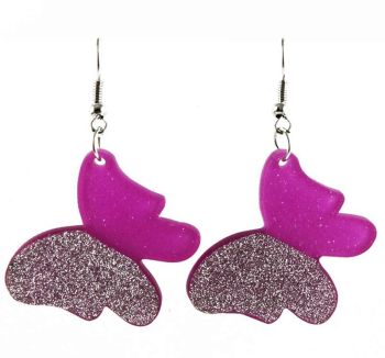 Butterfly Glitter Earrings (30p per pair)