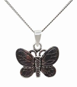 Silver Butterfly Pendant