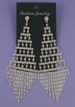Diamante Drop Earrings (£3.10 Each)