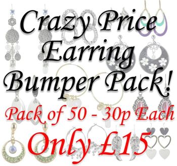 Assorted Earring Offer (30p Per Pair)