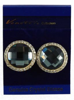 Venetti Diamante Circle Clip-On Earrings (£1.20 per pair)