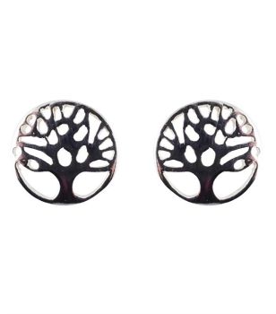 Silver Tree Of Life Stud Earrings