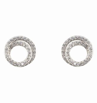 Silver Clear CZ Stud Earrings (£4.60 each)