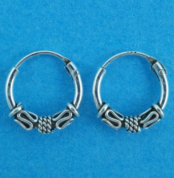 Silver Celtic Hoop Earrings (£2.10 Each)