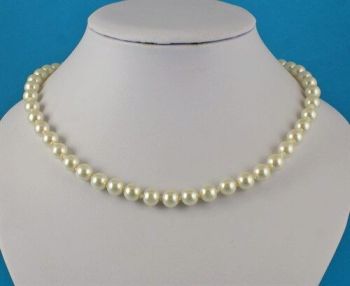 20 inch Knotted Glass Pearl Bead Necklace (£45p each)