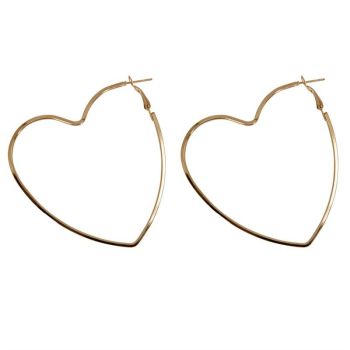 Gold Heart Hoop Earrings (70p Per Pair)