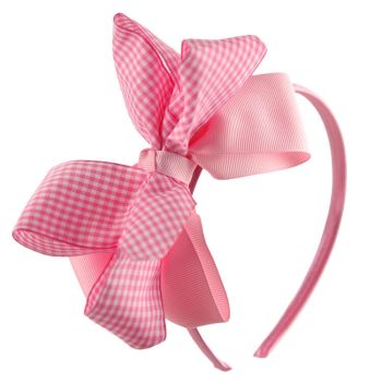 Gingham Bow Alice Bands (60p Each)
