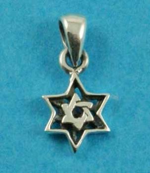 Silver Star of David Pendant (£1.95 Each)