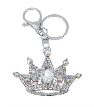 Diamante Crown Keyring/Bag Charm (£1.60 Each)