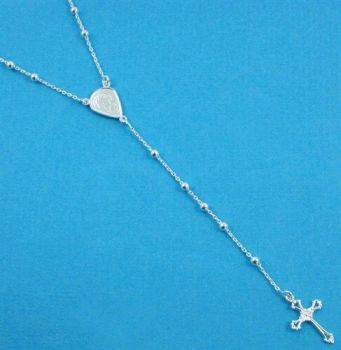 Silver Rosary Beads