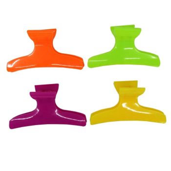 Large Assorted Neon And Pastel  Hair Clamps (Approx 41p Per Bag)