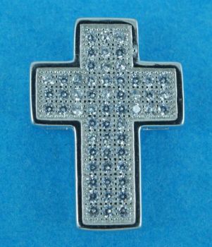 Silver Clear CZ Cross Pendant (£3.60 Each)