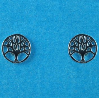 Silver Tree Stud Earrings (£2.20 Each)