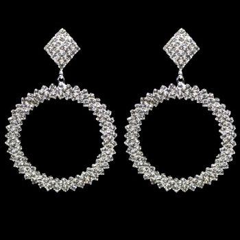 Diamante Pierced Drop Earrings (£2.50 per pair)