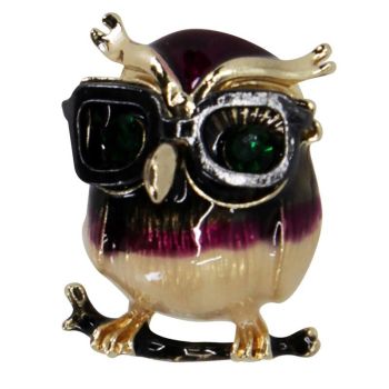 Venetti Diamante"Wise" Owl Brooch (£1.00 Each)