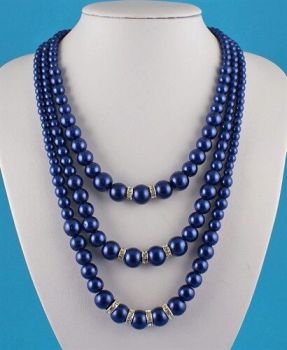 Glass Pearl Bead Necklace (£1.95 each)