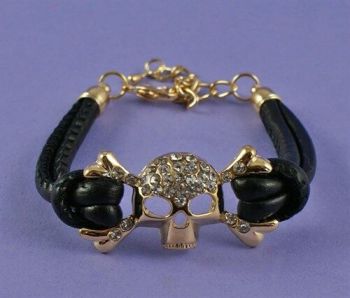 Diamante Skull Bracelet (£1.40 each)