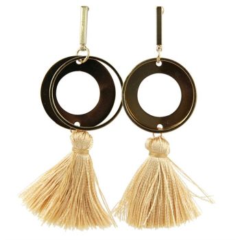 Venetti Circle & Tassel Drop Earrings (£1.15 Each)