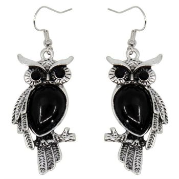 Owl Design Pierced Drop Earrings (£0.70 per pair)