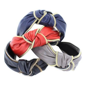 Leatherette Top Knot Alice Bands (£1.50 Each)