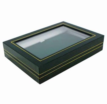 Green Charlotte Leatherette Necklace Box