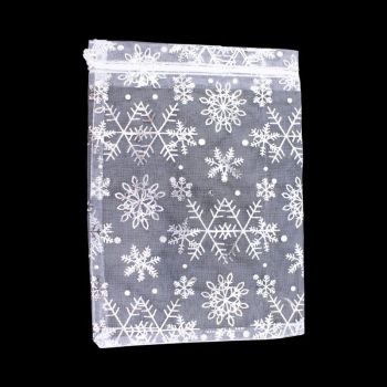 Christmas Snowflakes Organza Bags (20p each)