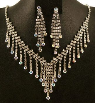 Venetti Diamante Necklace & Clip-On Earring Set (£4.50 Each)