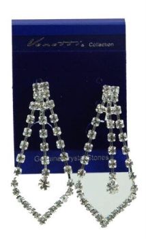 VENETTI Crystal Clip-On Earrings (90p Each)