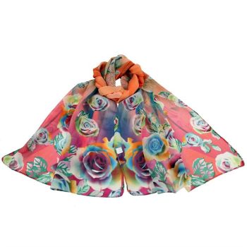 Feather & Roses Chiffon Scarves (£1.45 Each)