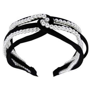 Wide Twisted Pearl Alice Band (£1.80 Each)