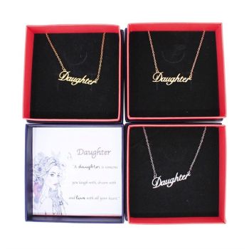 Daughter Necklace Gift Set (£1.95 Each)