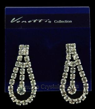 Venetti Diamante Pierced Earrings (70p Per Pair)