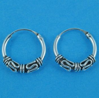 Silver Celtic Hoop Earrings (£2.20 Each)