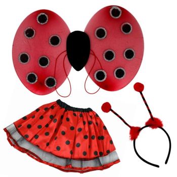 Ladybird Wings, Boppers and Tutu Set (£2.40 Per Set)
