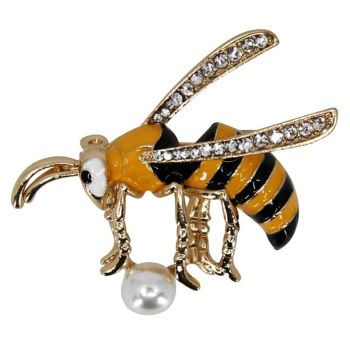 Venetti Diamante & Pearl Wasp Brooch (90p Each)