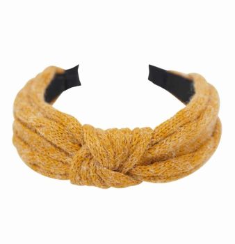 Wool Feel Alice Band With Knot Design (£1.40 Each)